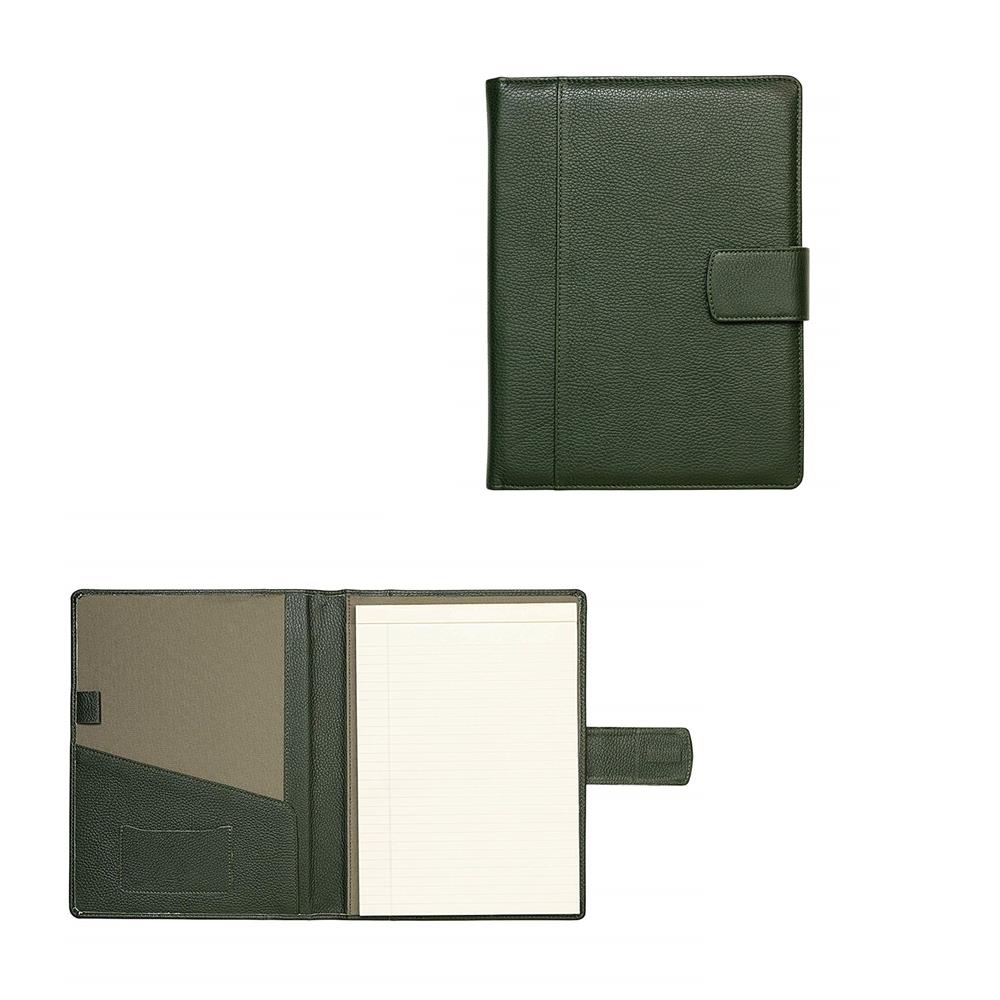 Green A5 Leather Folder-8
