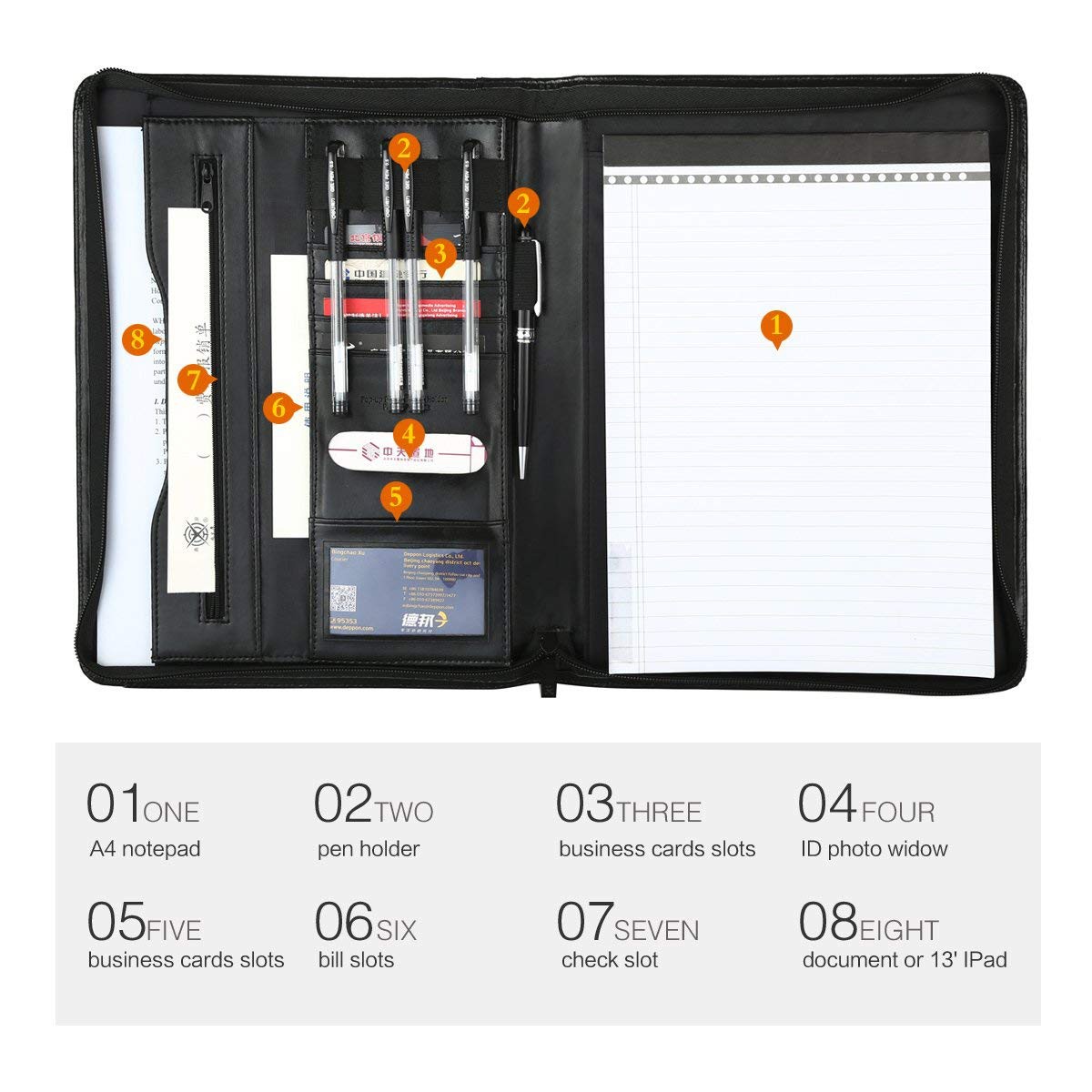 Faux Leather Portfolio Custom Folder