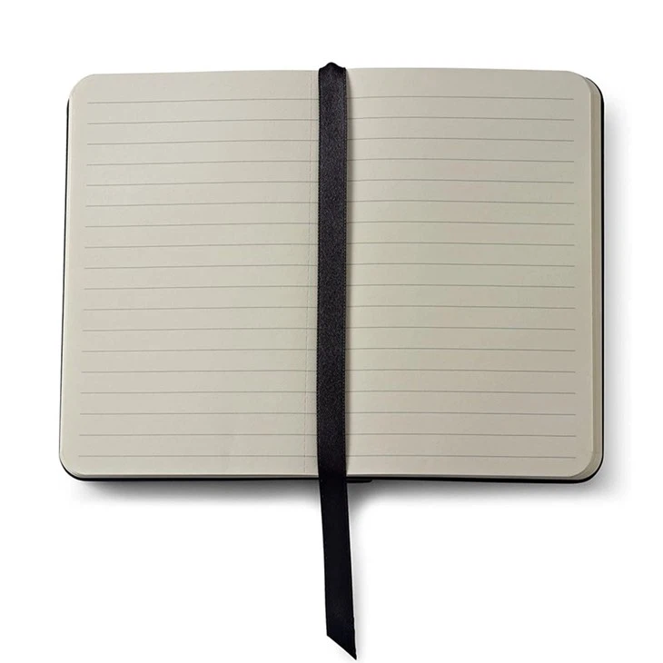 ruled line Leather Jotter