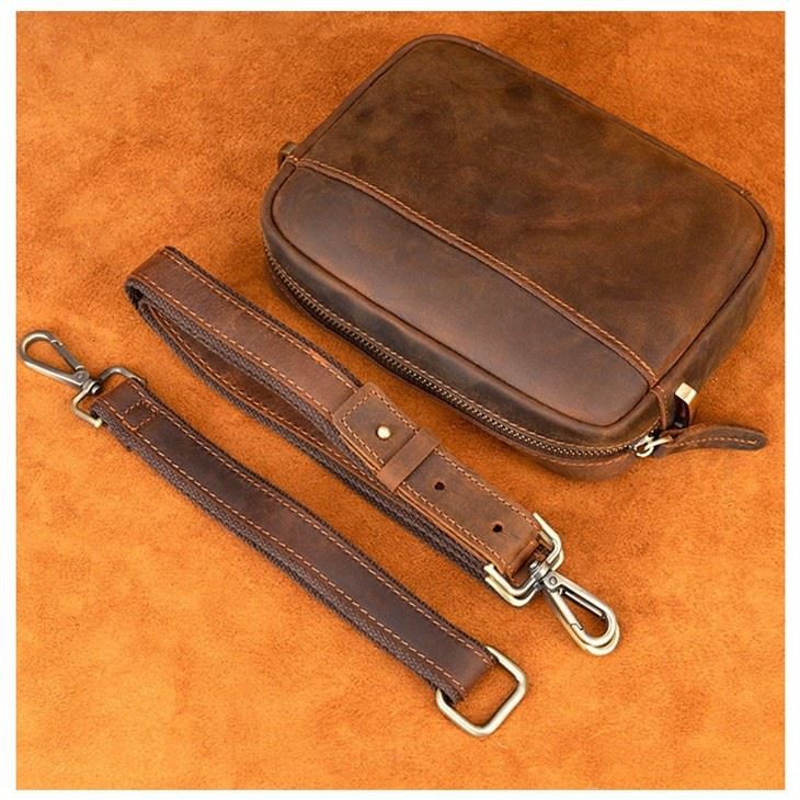 crazy horse leather laptop bag