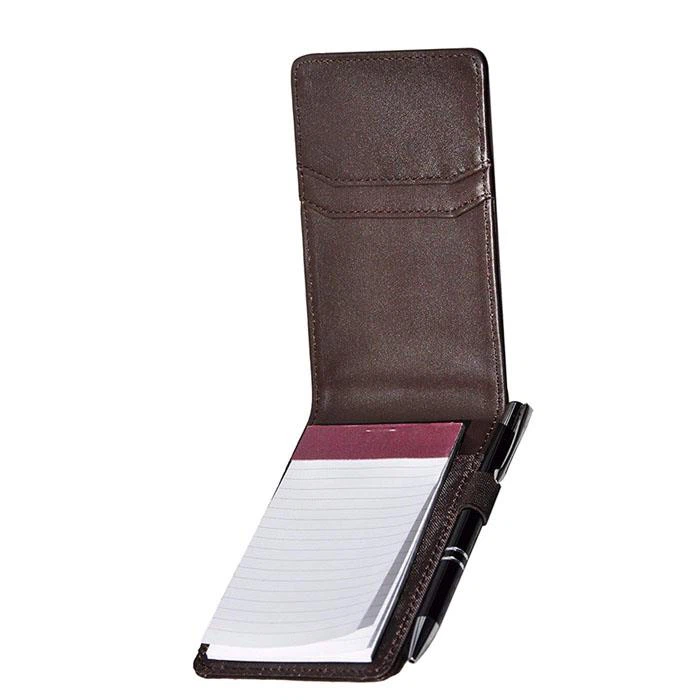 Embossed Small Travel Leather Jotter