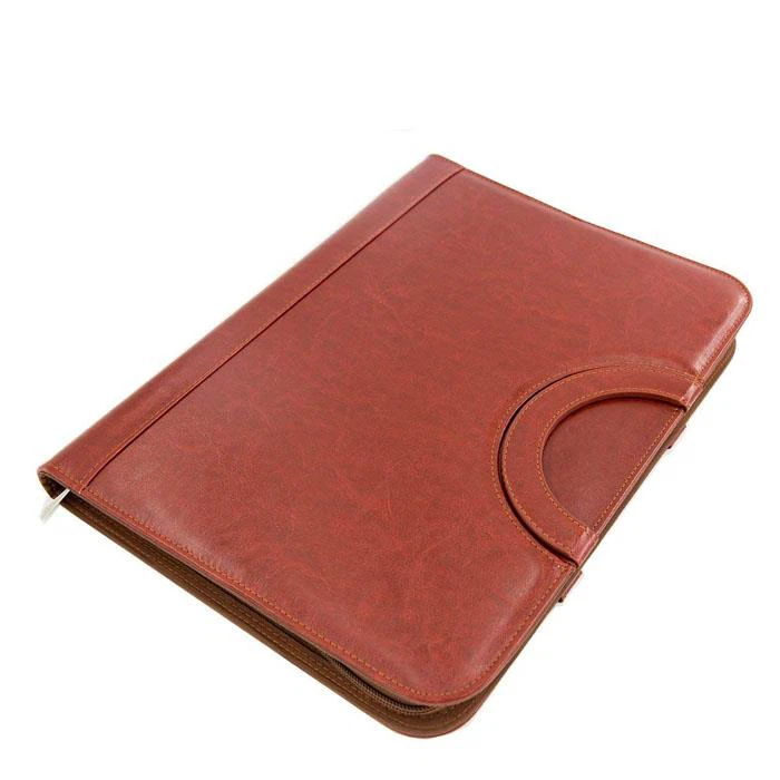 Full Grain Leather Binder With Calculator
