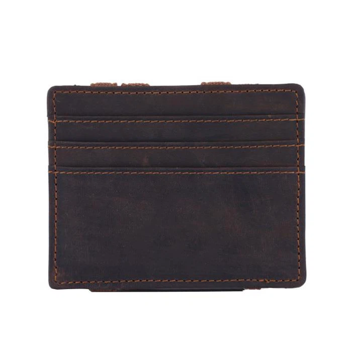 Magic Men Wallet Cowhide Leather