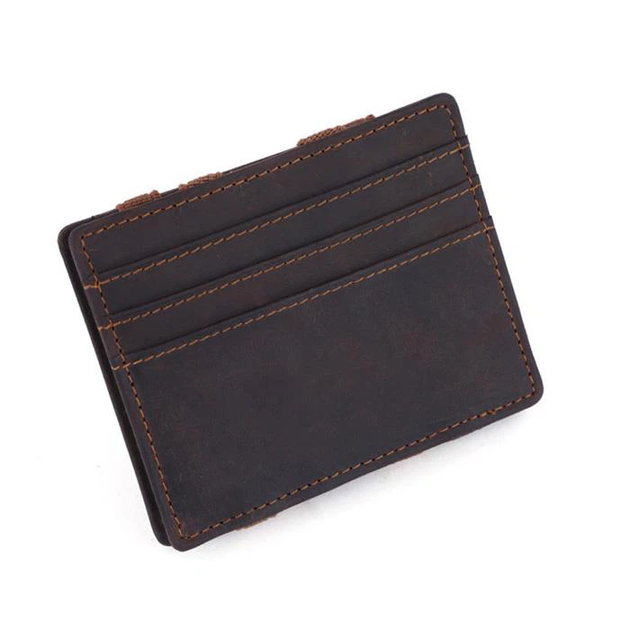 Magic Men Wallet Cowhide Leather