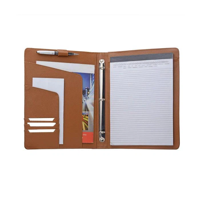 Ring Binder Leather Portfolio Folder