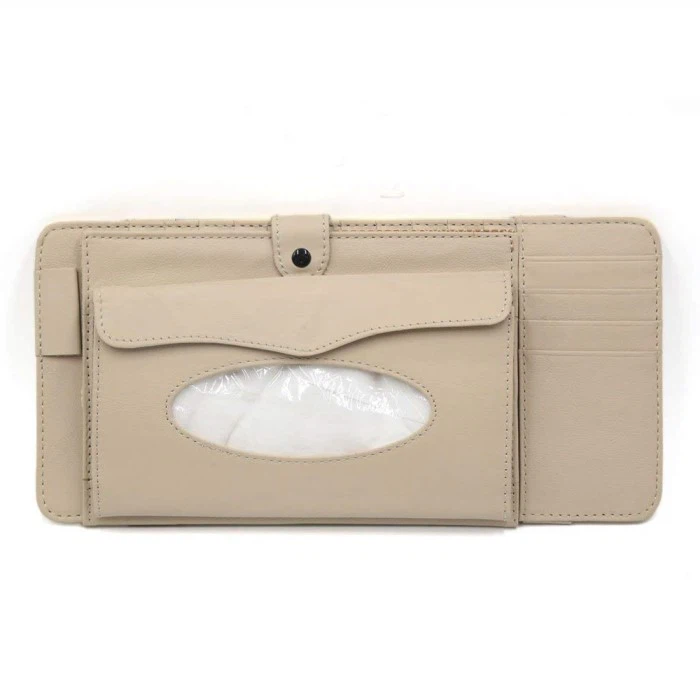 Thin Car Use PU Leather Tissue Holder