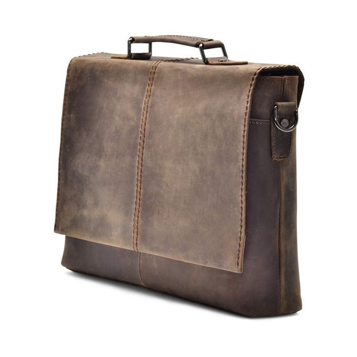 A4 Brown Leather Briefcase A4 Brown Leather Briefcase