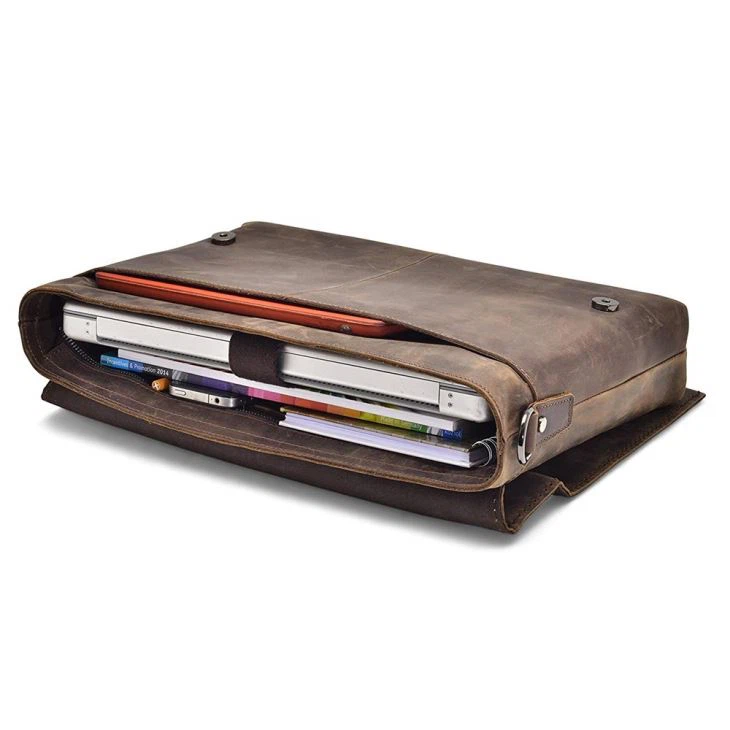A4 Brown Leather Briefcase A4 Brown Leather Briefcase