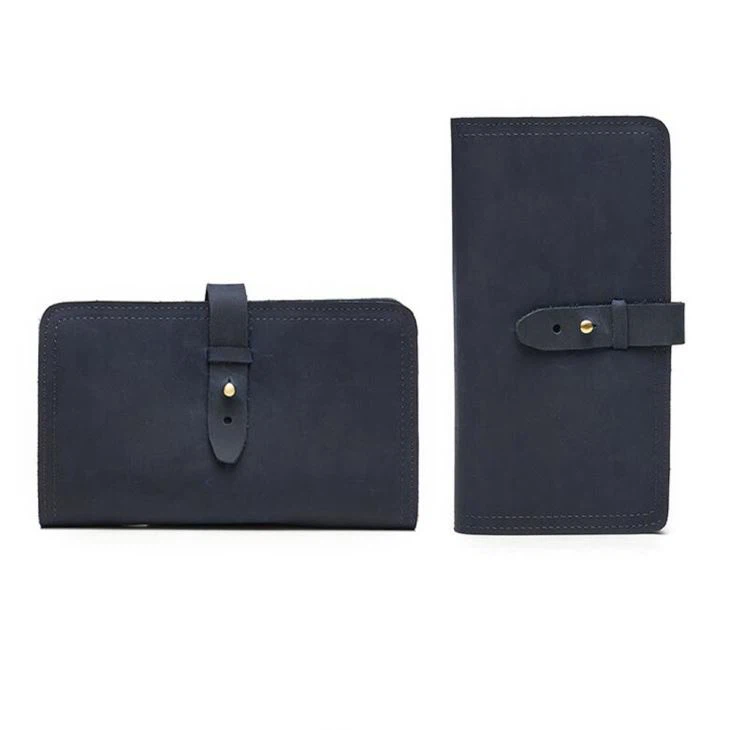 Genuine Leather Passport Folder With Card Slot
