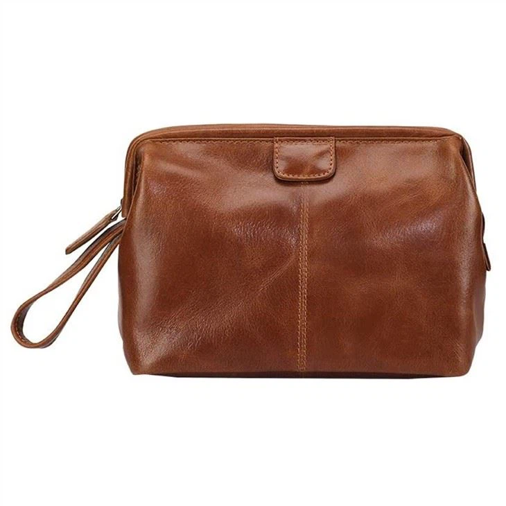 Faux Leather Toiletry Bag