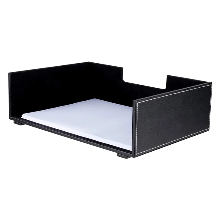Faux Leather Document Paper Desk Tray Faux Leather Document Paper Desk Tray