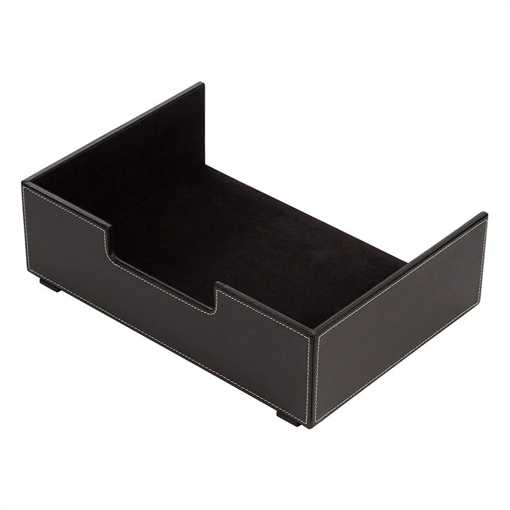 Faux Leather Document Paper Desk Tray Faux Leather Document Paper Desk Tray