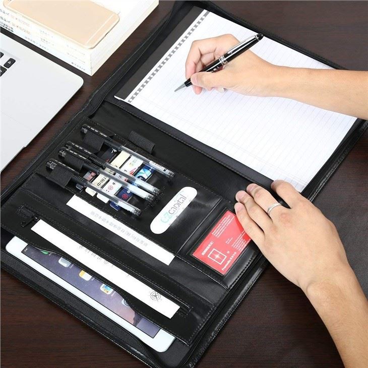 Faux Leather Portfolio Custom Folder