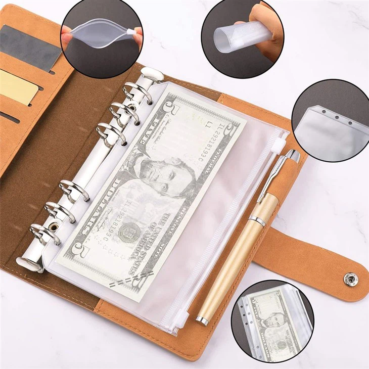 Leather Binder Planner with pen slot